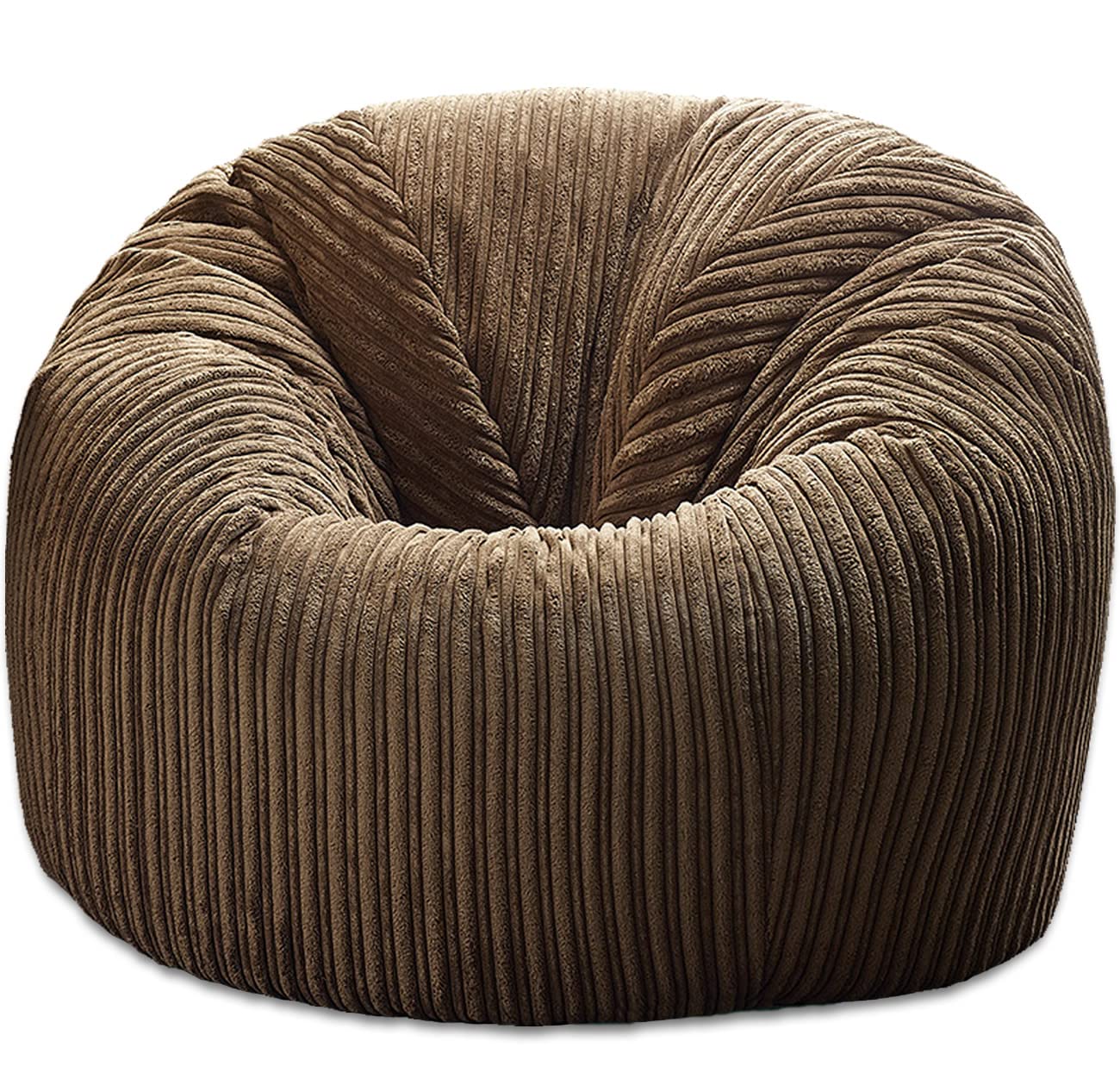 Beautiful Beanbags - Childrens Jumbo Cord Beanbag Chair - Ready Filled - Brown