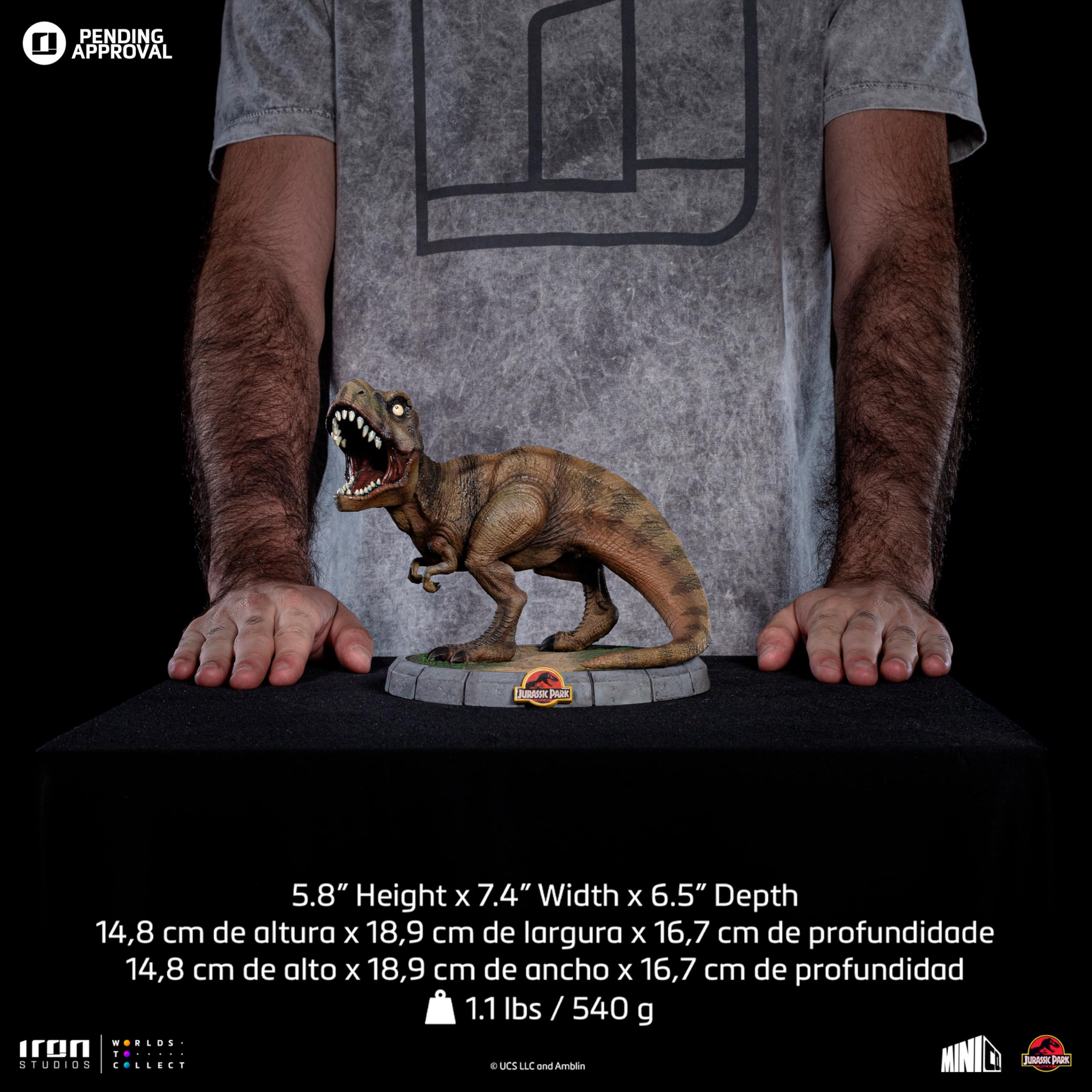 Iron Studios Minico T-Rex Jurassic Park Statue, 14,8 cm