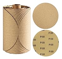 Vista 1 de 100 PIEZAS Discos de lija de 6 pulgadas PSA de grano 180 autoadhesivos de respaldo adhesivo para lijadora DA, papel de lija para acabado de madera