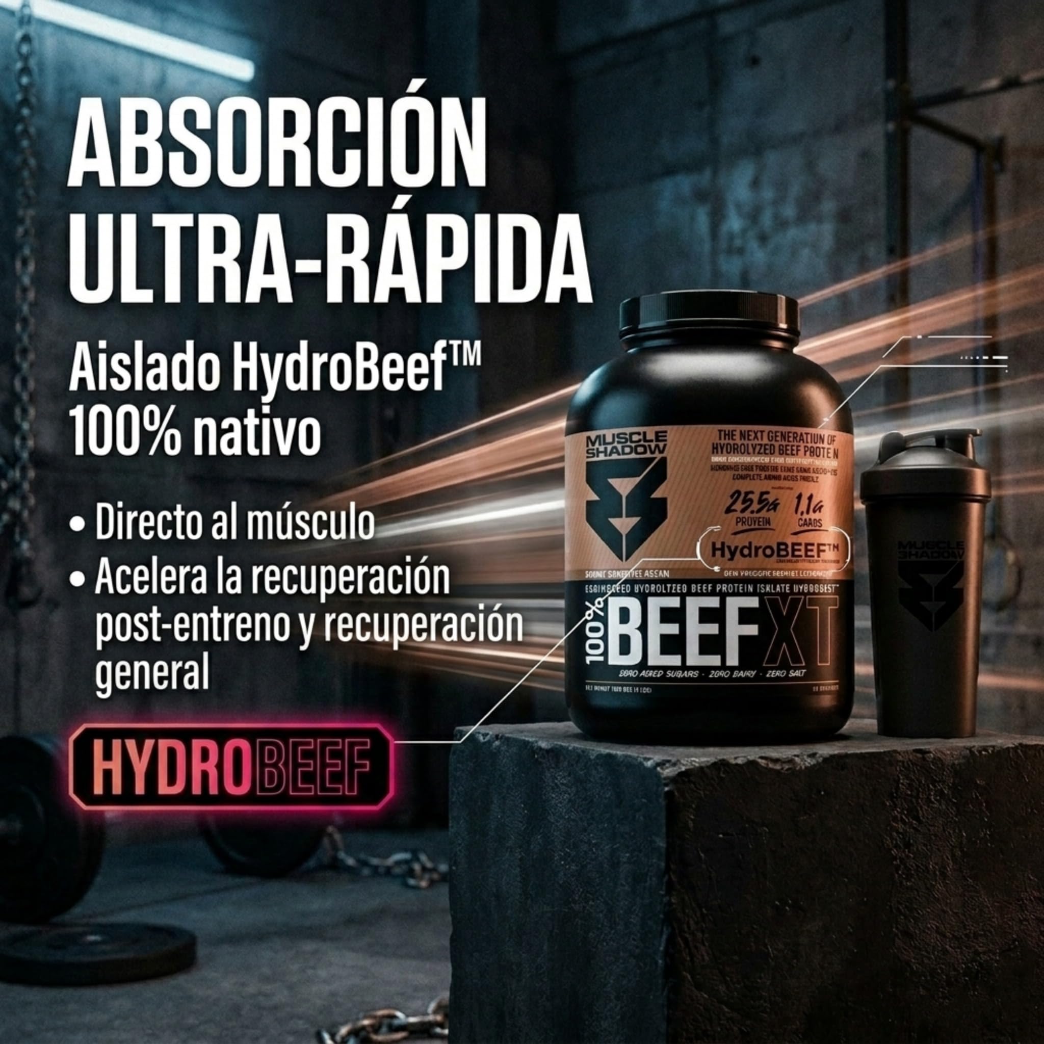 BEEF XT Proteína Ternera 1,8kg Cookie Dough Ice Cream | HydroBeef™ aislado ternera, rápida absorción. Sin lactosa, gluten ni azúcar. Probióticos LactoSpore®. Formato polvo