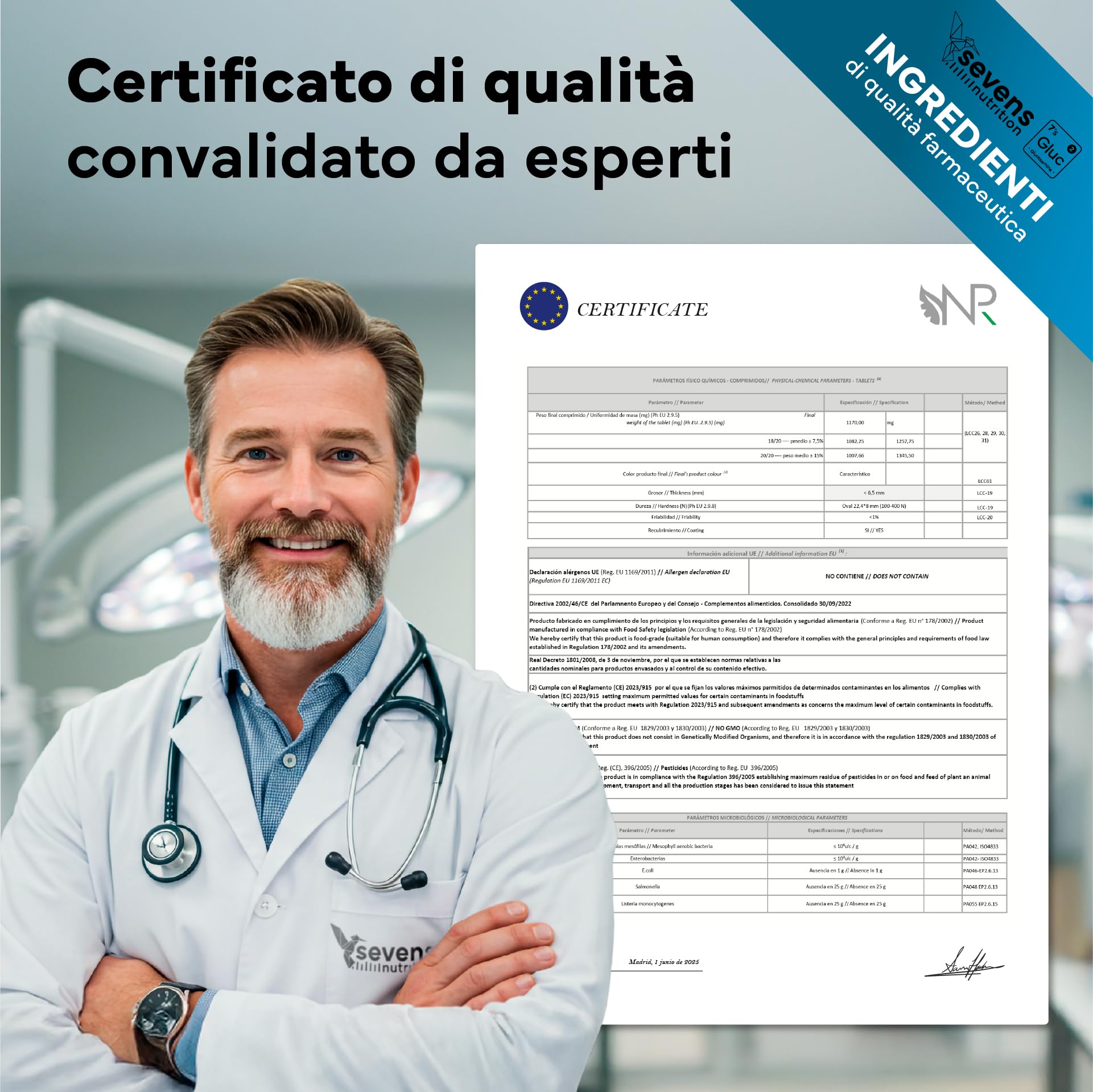 Glucosamina, Condroitina e MSM – Integratore per Articolazioni, Cartilagine e Ossa – Formula con Boswellia, Vitamine C e D3 – 180 Capsule ad Alta Densità – Sevens Nutrition