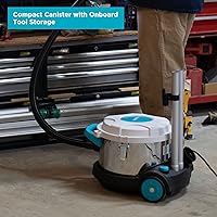 Vista 7 de Simplicity Vacuums Brio Dry Canister Vacuum, Indoor Heavy Duty Vacuum Cleaner with Stainless Steel, Portable Floor Vacuum for Hardwood and Tile