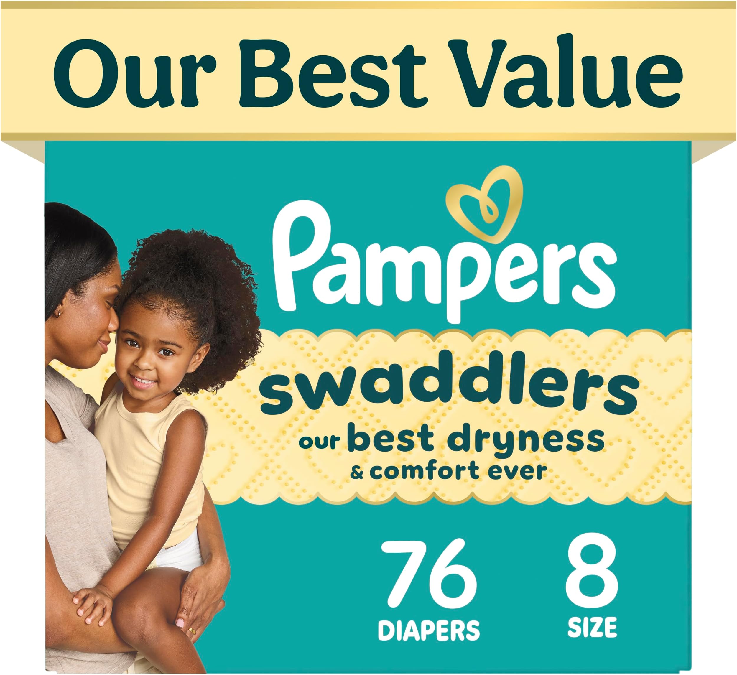 Swaddlers Diapers Size 8 76 Count