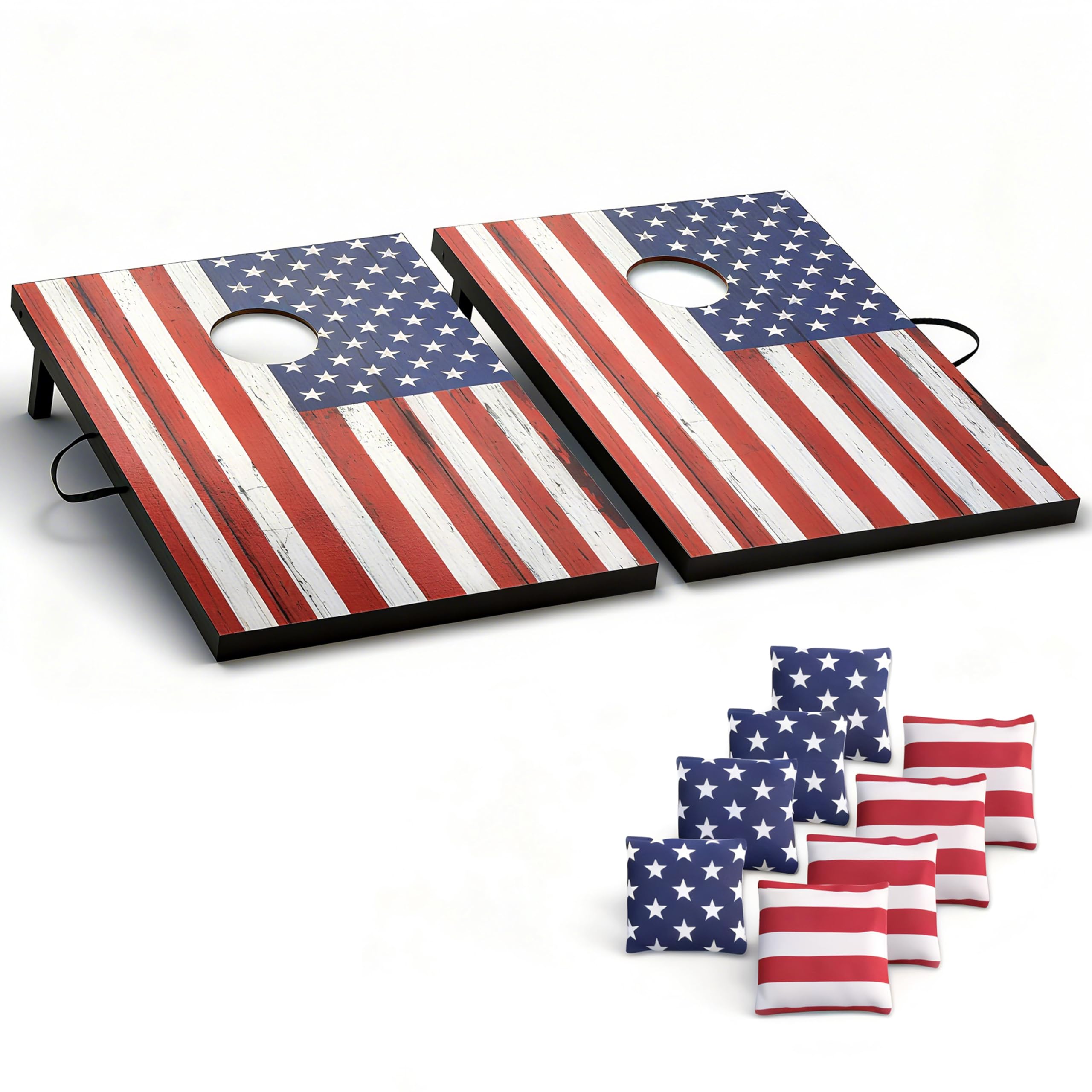 Cornhole Board Set Cornhole Games for Adults Portable Choose Regulation or Tailgate Size