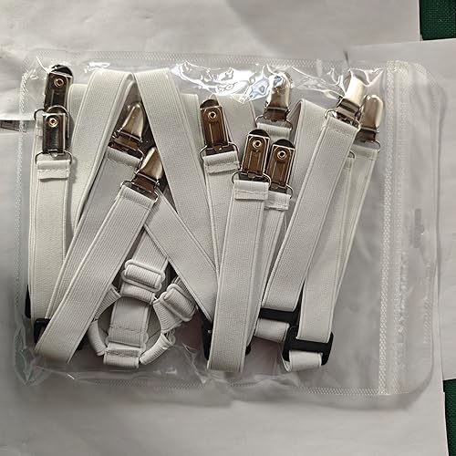 Miniatura 9 de Eopocdor - Correas ajustables para sábana, cierres de metal, 6 lados para cama doble, doble, doble, king y cualquier tamaño