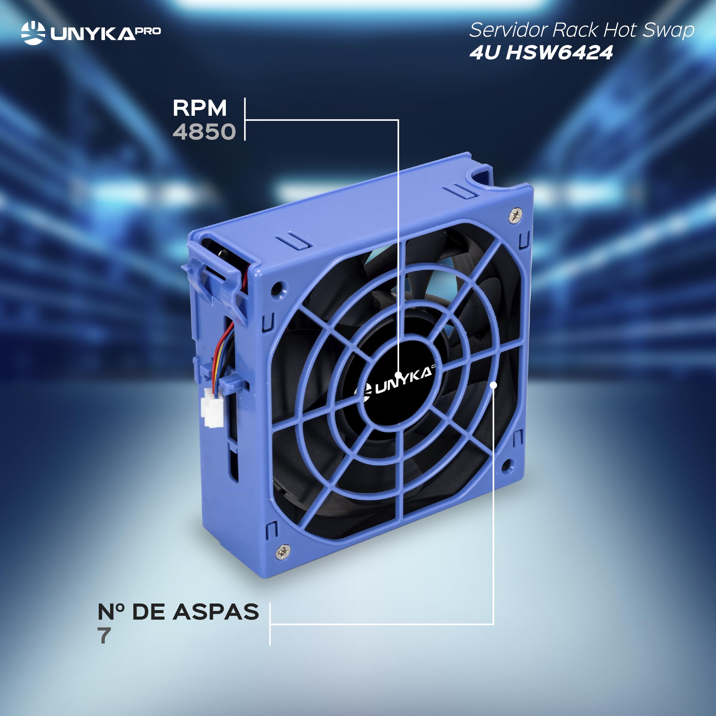 UNYKAch Chassis Server Rack Hot Swap 4U / 24 alloggiamenti