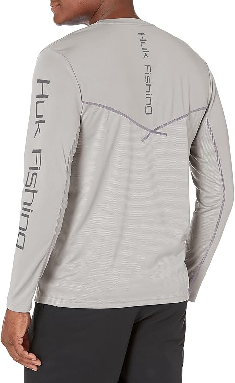 HUK Icon X Camicia Uomo Manica Lunga Con Protezione Solare UPF 30+ - Traspirante E Antimacchia