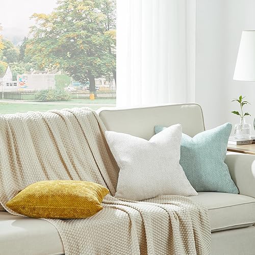 Miniatura 5 de WLNUI Juego de 2 fundas de almohada lumbares color beige de 12 x 20 pulgadas  12.0 x 20.0 in., lujosas fundas de almohada de felpilla decorativas