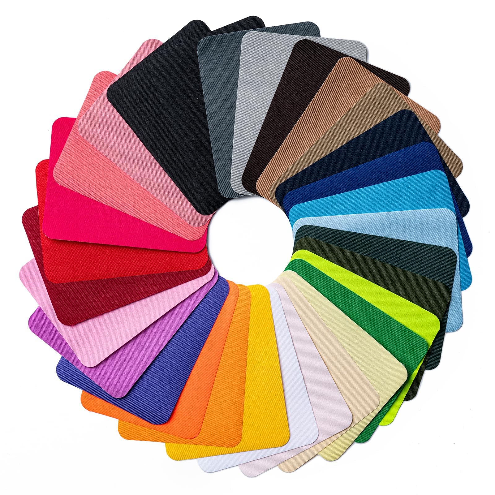 10 Piece Iron on Patches for Clothes 3.7 X 4.9 Inch Multi-Colored Fabric Repair Kit, 29 Shades Iron on Patches for Jeans, Shirts, Clothes, Pants-image-43