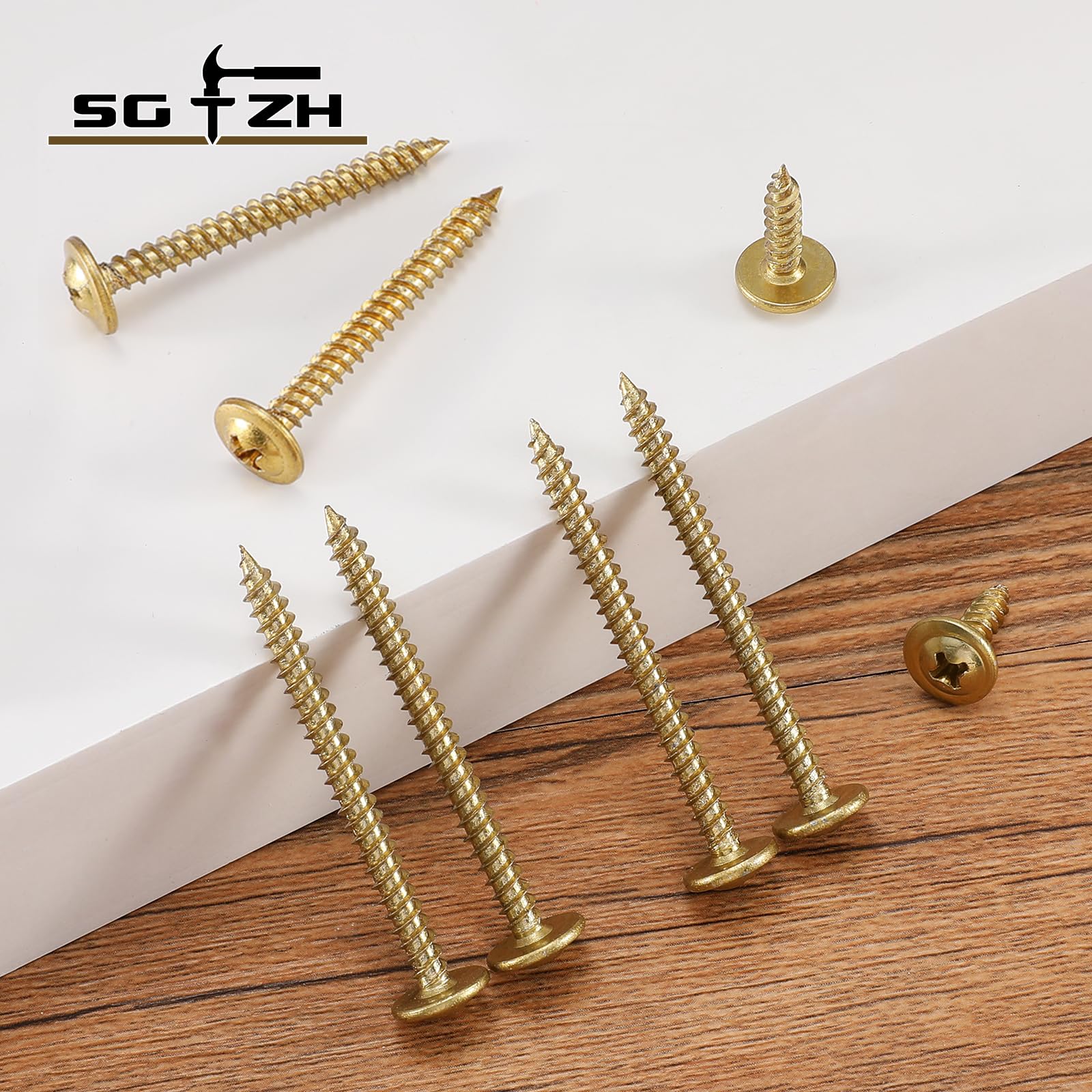 Wood Screws 1 Inch #8 X 1 Inch Wood Screws - 110 Pack Phillips Truss ...