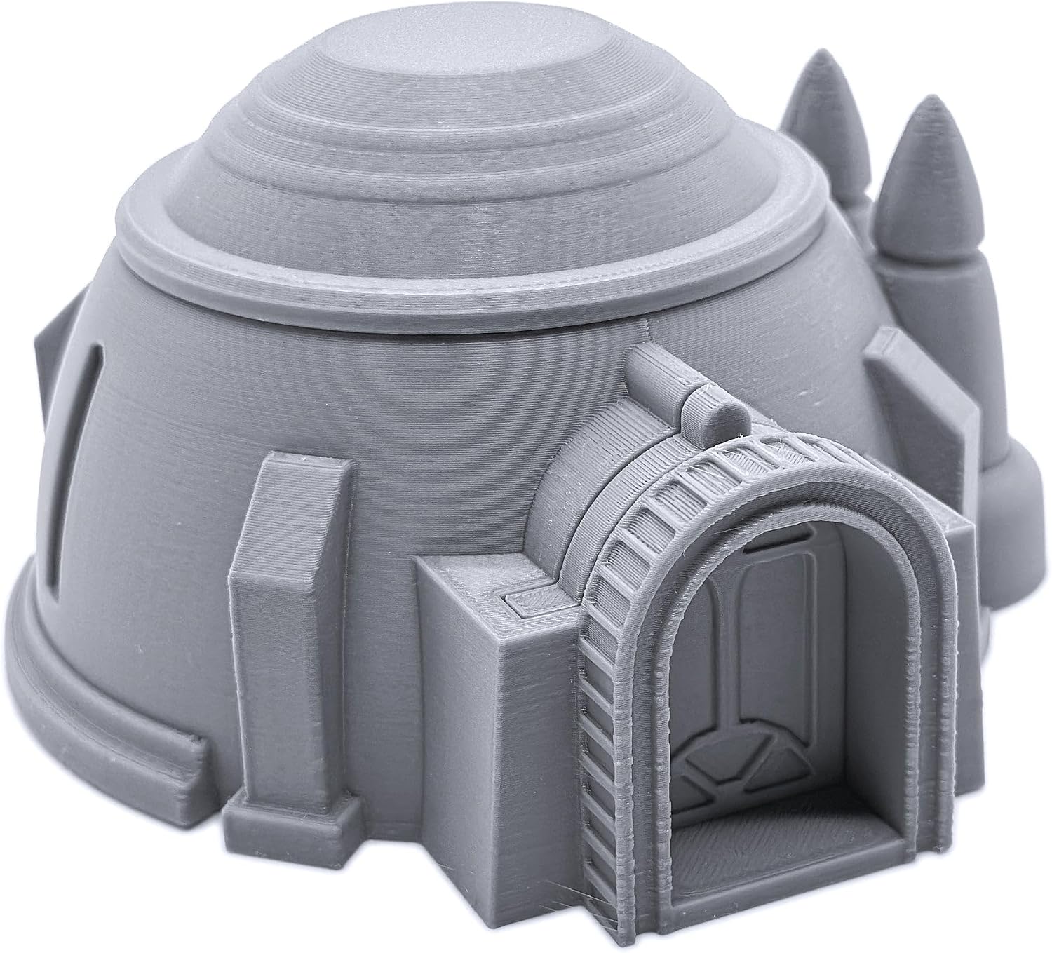 EnderToys Sci-Fi Desert House and Grain Silo by Printable Scenery, 3D Printed Tabletop RPG Scenery and Wargame Terrain 28mm Miniatures