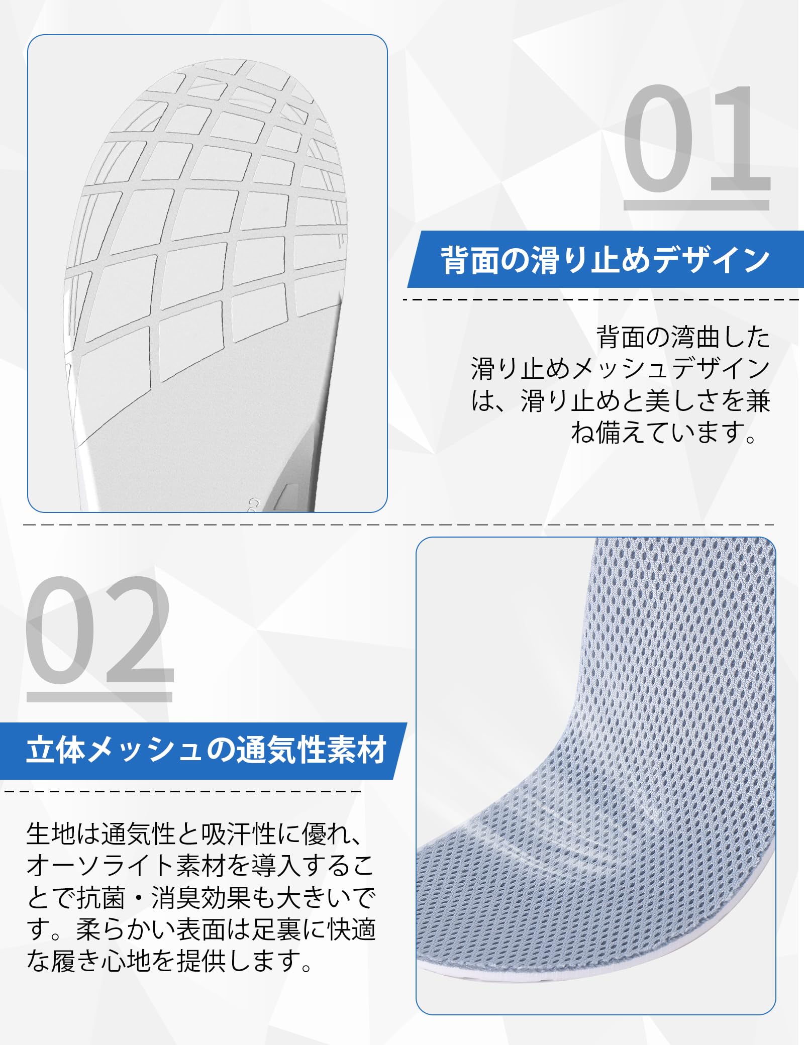 Amazon.co.jp: Prolife 立ち仕事 インソール 衝撃吸収 中敷き なかじき 