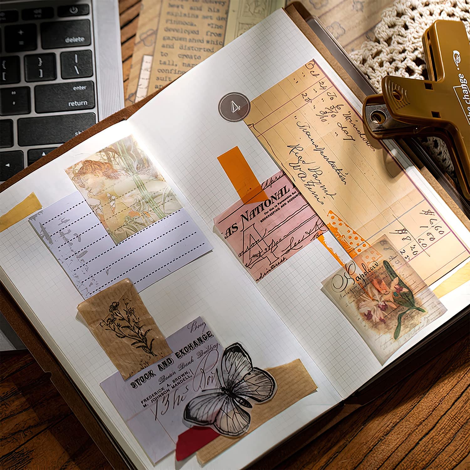 800 Fogli Di Carta Vintage Per Album Di Ritagli, Materiale Di Carta