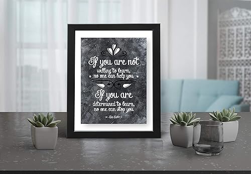 Miniatura 8 de H+CO Inspired Z Ziglar - Arte de pared inspirador If You Are Not Quote, ideal para decoración del hogar u oficina, para mamá, papá o colega, 11 x 14