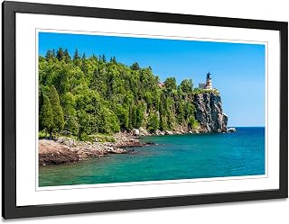 Split Rock Lighthouse Photography Print. Lake Superior Framed Wall Art.