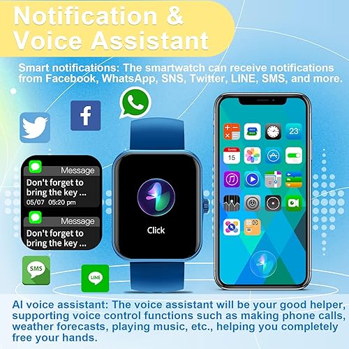Miniatura 4 de PTHTECHUS Reloj inteligente para niños, 1.83 pulgadas, rastreador de actividad física para jóvenes, con monitor de frecuencia cardíacasueño, 37