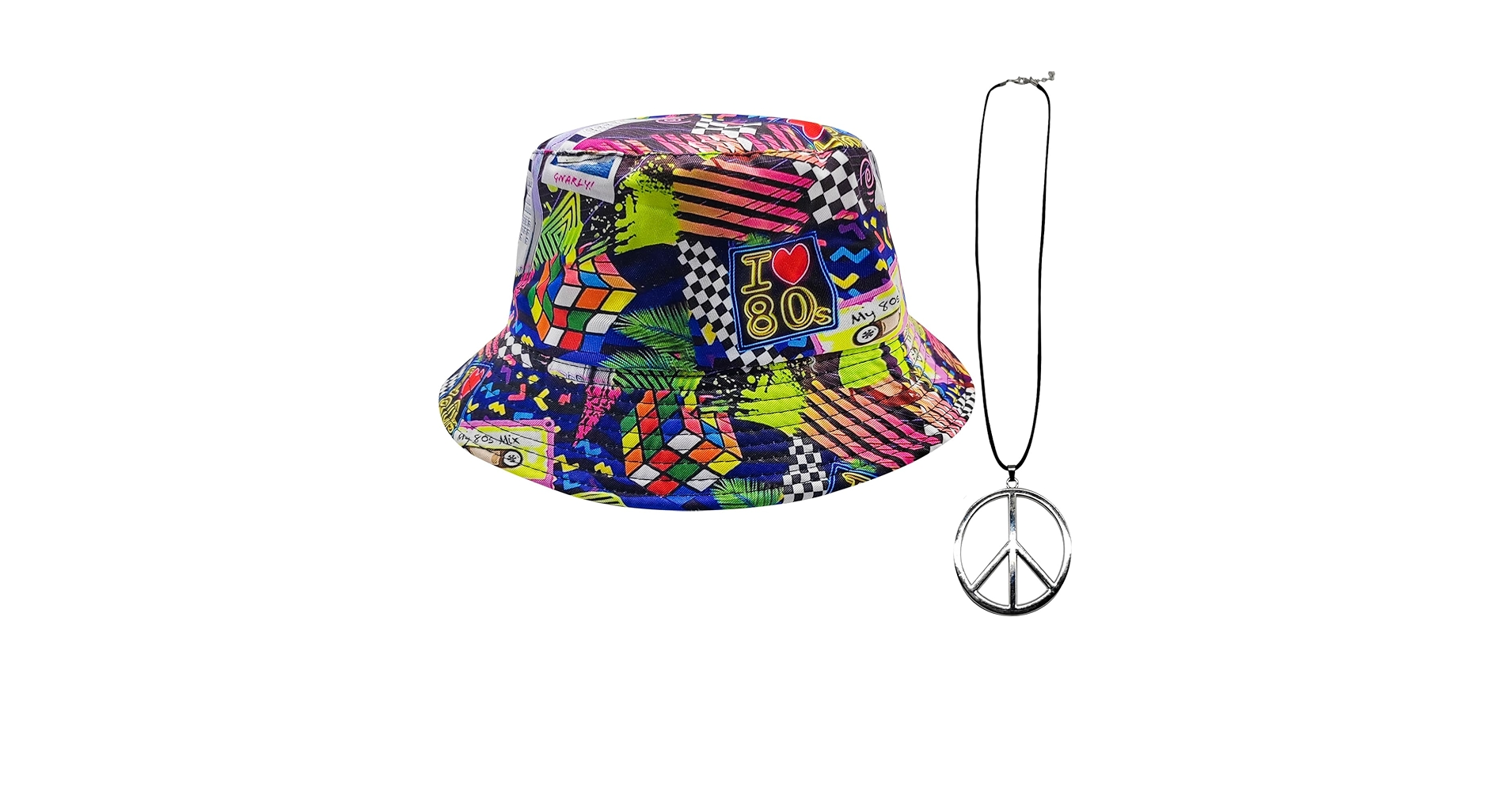 Bucket Hats Double-Side-Wear Reversible Fashion Sun Cap 80s