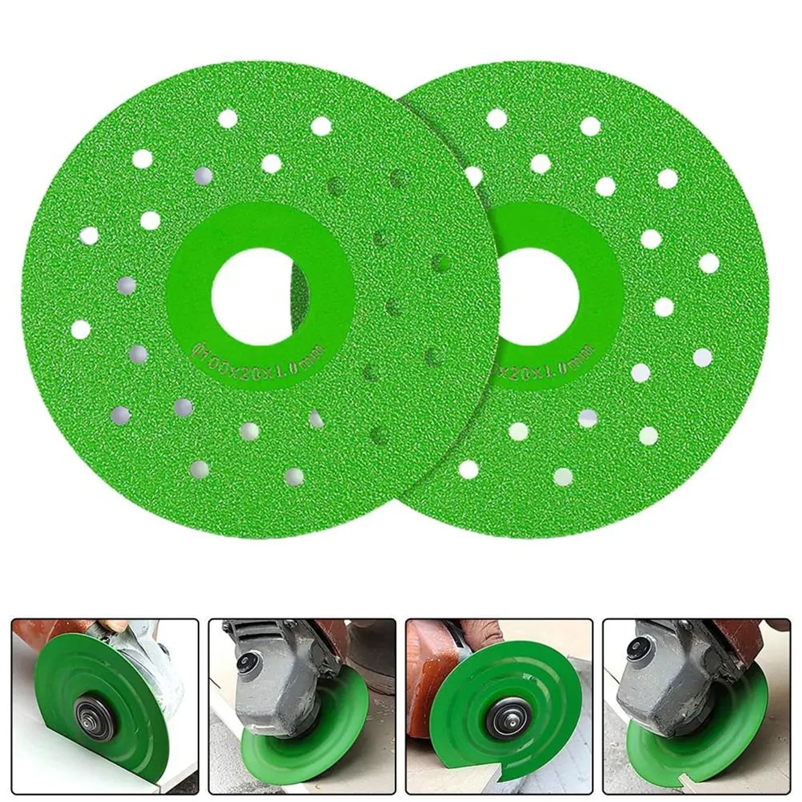 Disco de corte para porcelana, Disco abrasivo de losa roca, 8/20 piezas, hoja esmeril, corte vidrio, azulejo porcelana húmedo seco, cerámica(20pcs)