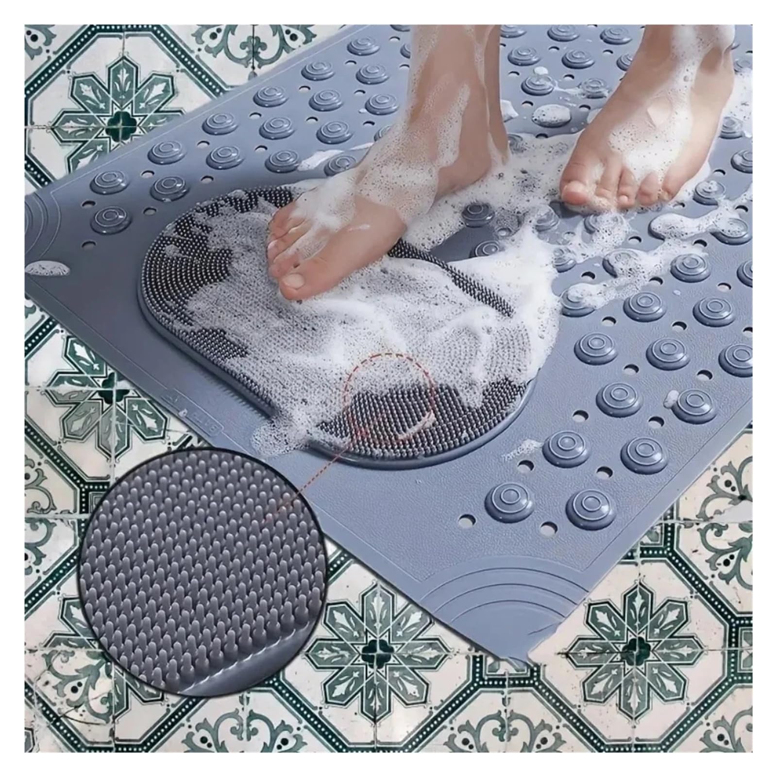 Alfombra BañEra Antideslizante Alfombra Antideslizante for baño de Color Liso