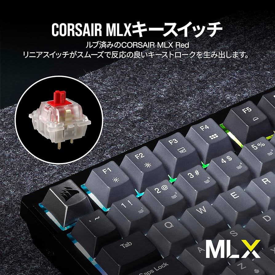Amazon.co.jp: CORSAIR K65 PLUS ワイヤレスゲーミング