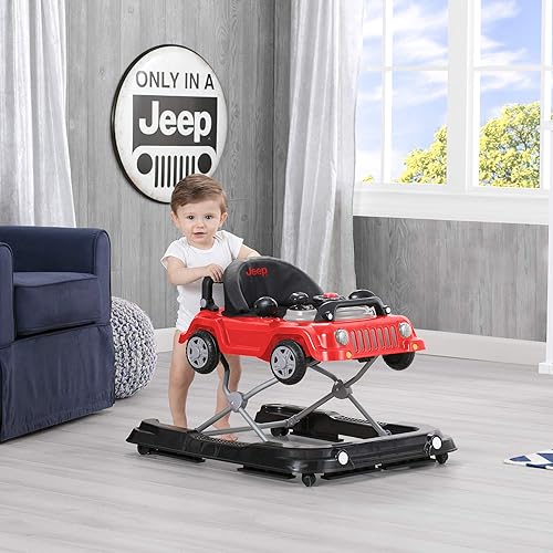 Vista 7 de Jeep Classic Wrangler 3 en 1 Grow with Me Walker por Delta Chidlren, rojo