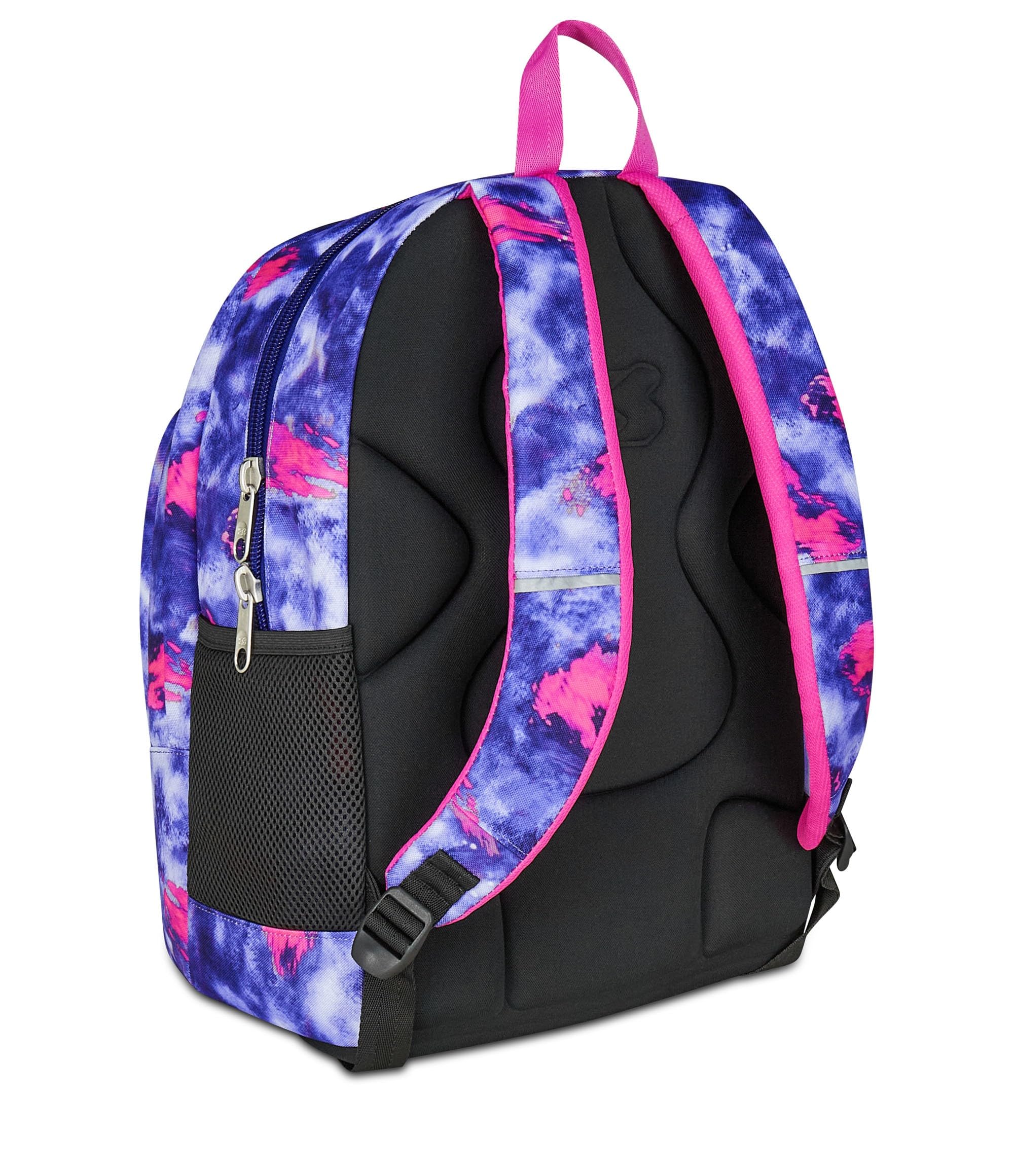 Seven Zaino Scuola Media Ragazza, Scuola Elementare, Dual, Scomparto PC, Tasca Borraccia, viola