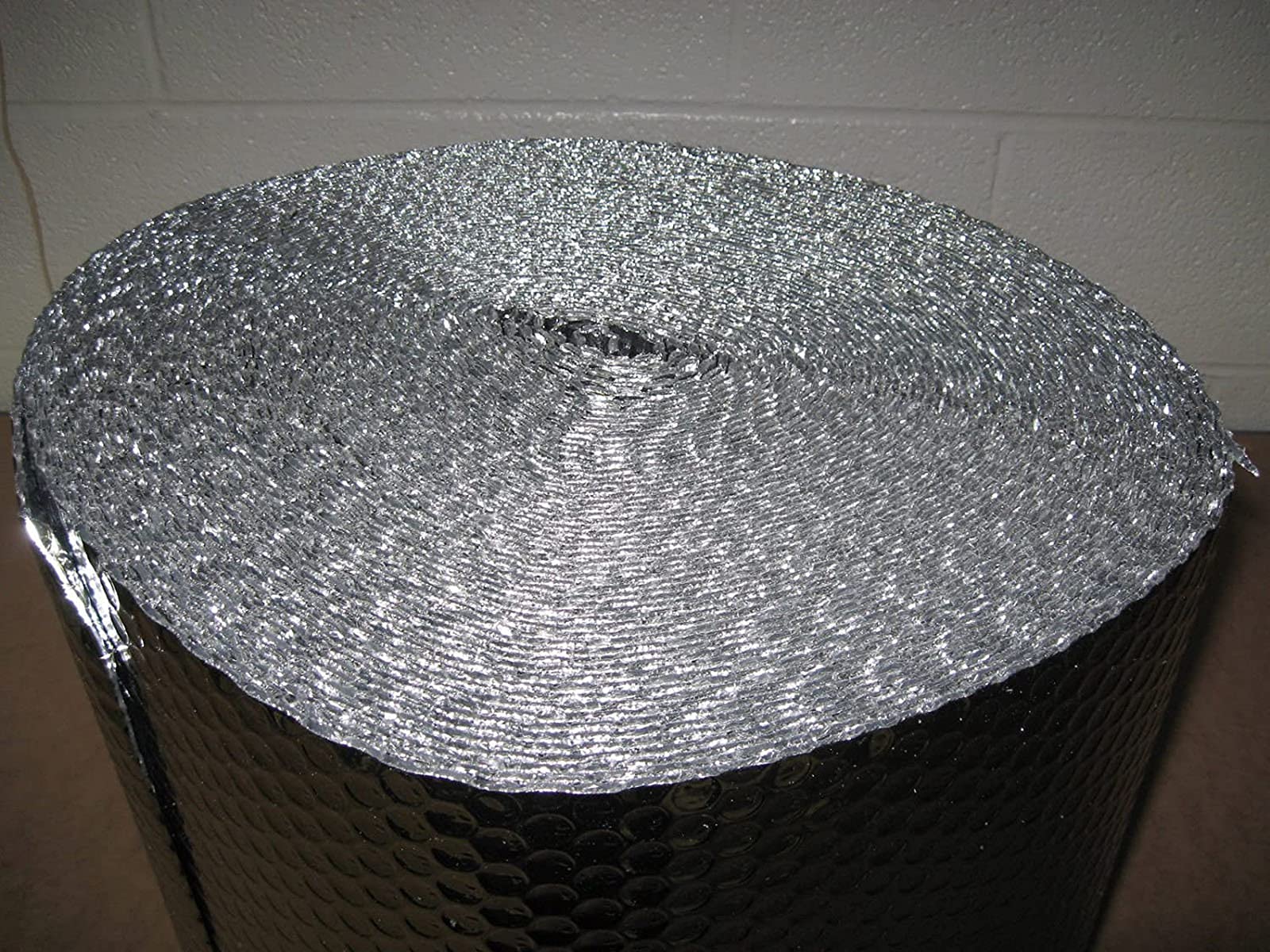 Rollo Aislante Termico, Aislamiento Termico Aluminio Reflexivo Multicapa de Burbujas de Aire y Aluminio - para Techo Pared Y Fachada Aluminio Aislante Grosor 4mm(Size:1 * 20M)