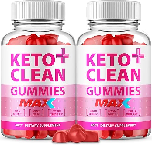 Miniatura 1 de Paquete de 2 gomitas Keto Clean – Fórmula oficial Max Strength – Gomitas veganas Keto Clean Plus gomitas limpias con vinagre de sidra de manzana,
