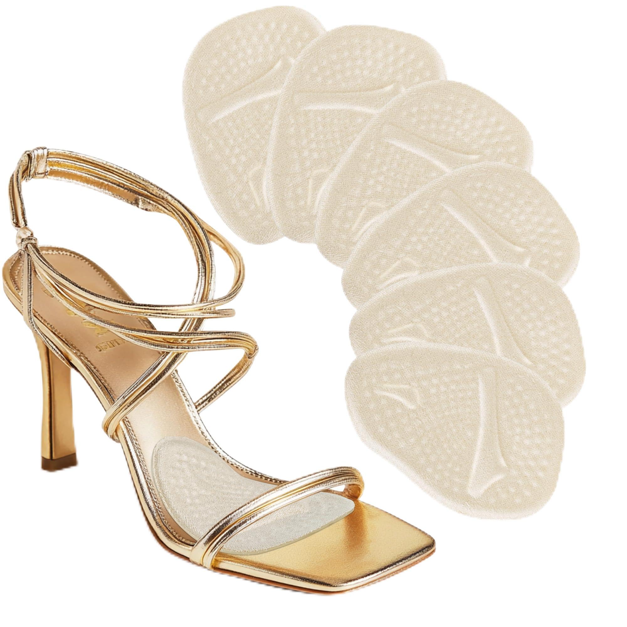 VRAIKO Ball of Foot Cushions for Women | Metatarsal Pads Women, Comfortable Heel Pads Shoe Cushion | One Size Fits All (3 Pairs)