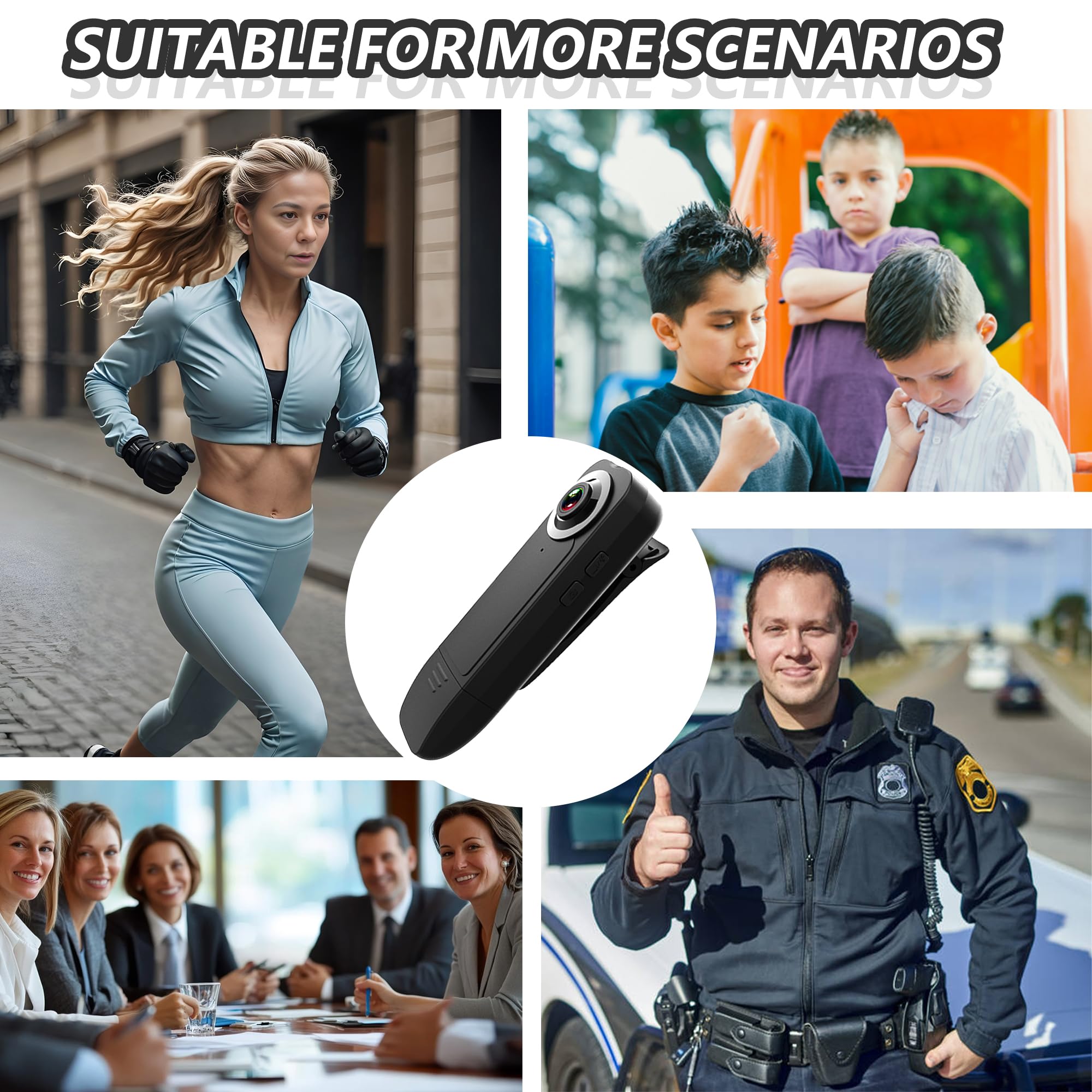 Motion Detection Body Cam Mini 1080P Body Camera - Wearable Security ...