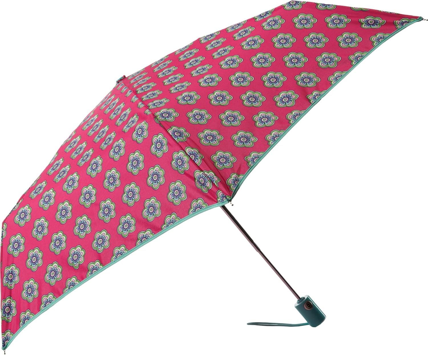 Vera Bradley Women's Umbrella, Pink Swirls Flowers, One Size