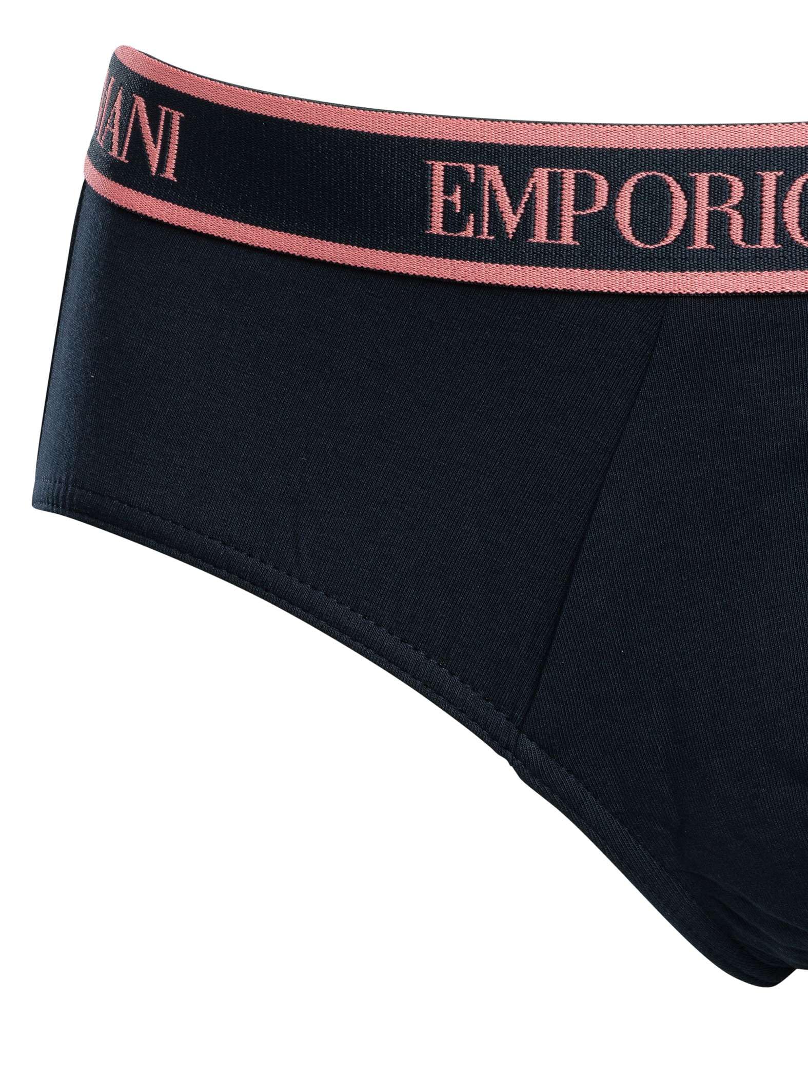 EMPORIO ARMANI Confezione da 3 Slip da Uomo, AR.Blu/AR.Blu/AR.Blu, XL