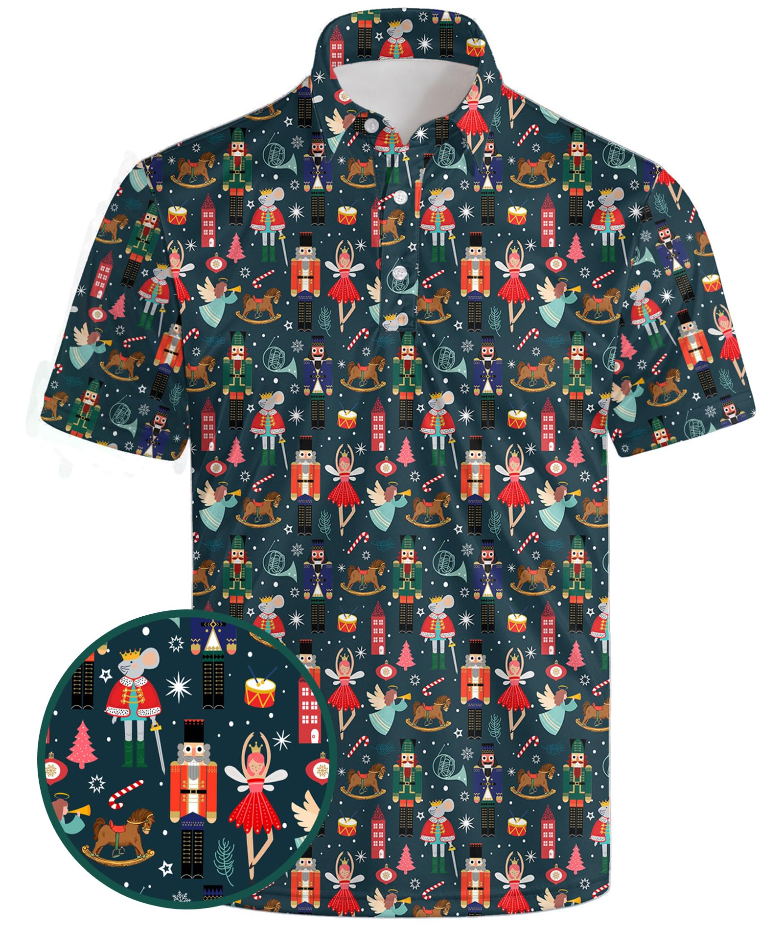 Golf Polo Shirts, Moisture Wicking Sports Shirts for Men, Ultral Soft Golf Shirts Stylish Collared Shirts Polo Shirts for Men