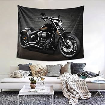 Amazon.co.jp: ハーレー ダビッドソン バイク タペストリー おしゃれ