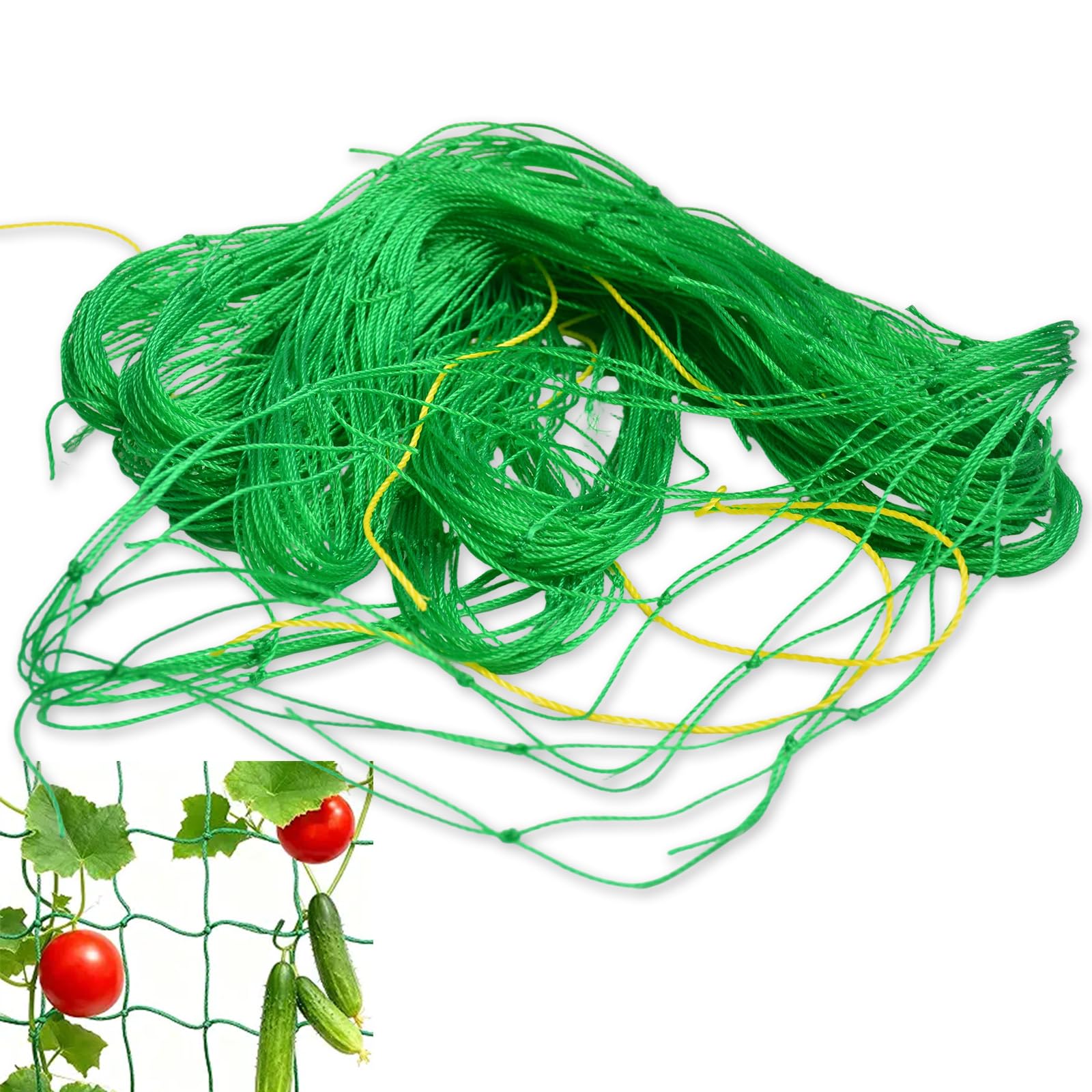 Alinw Netting for Plants, 3.6m X 1.8m Sweet Pea Plant Netting for Garden Climbing Plants, Trellis Net for Climbing Plant Runner Bean, Flower, Sweet Pea, Vegetables