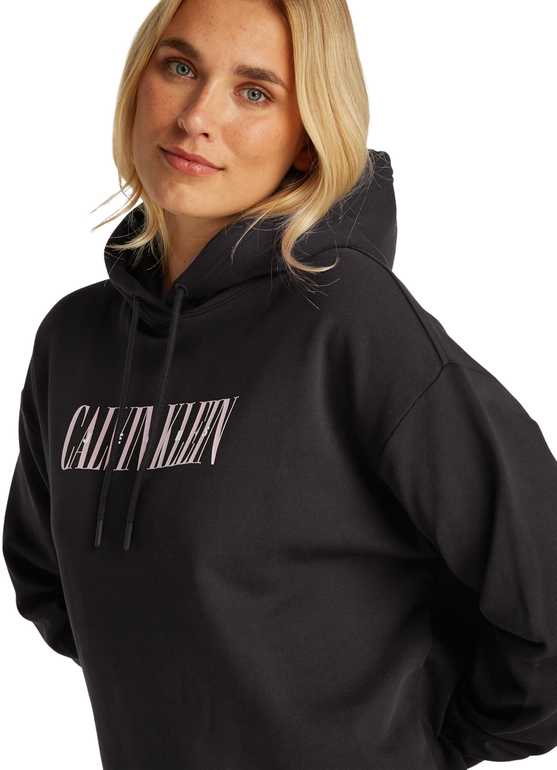 Calvin Klein Hoodie Mujer Varsity de algodón