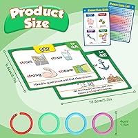 Vista 7 de Torlam Tarjetas flash fonéticas para aprender a leer ortografía, lectura de palabras a la vista, juegos de fonética, dígrafos CVC, mezclas