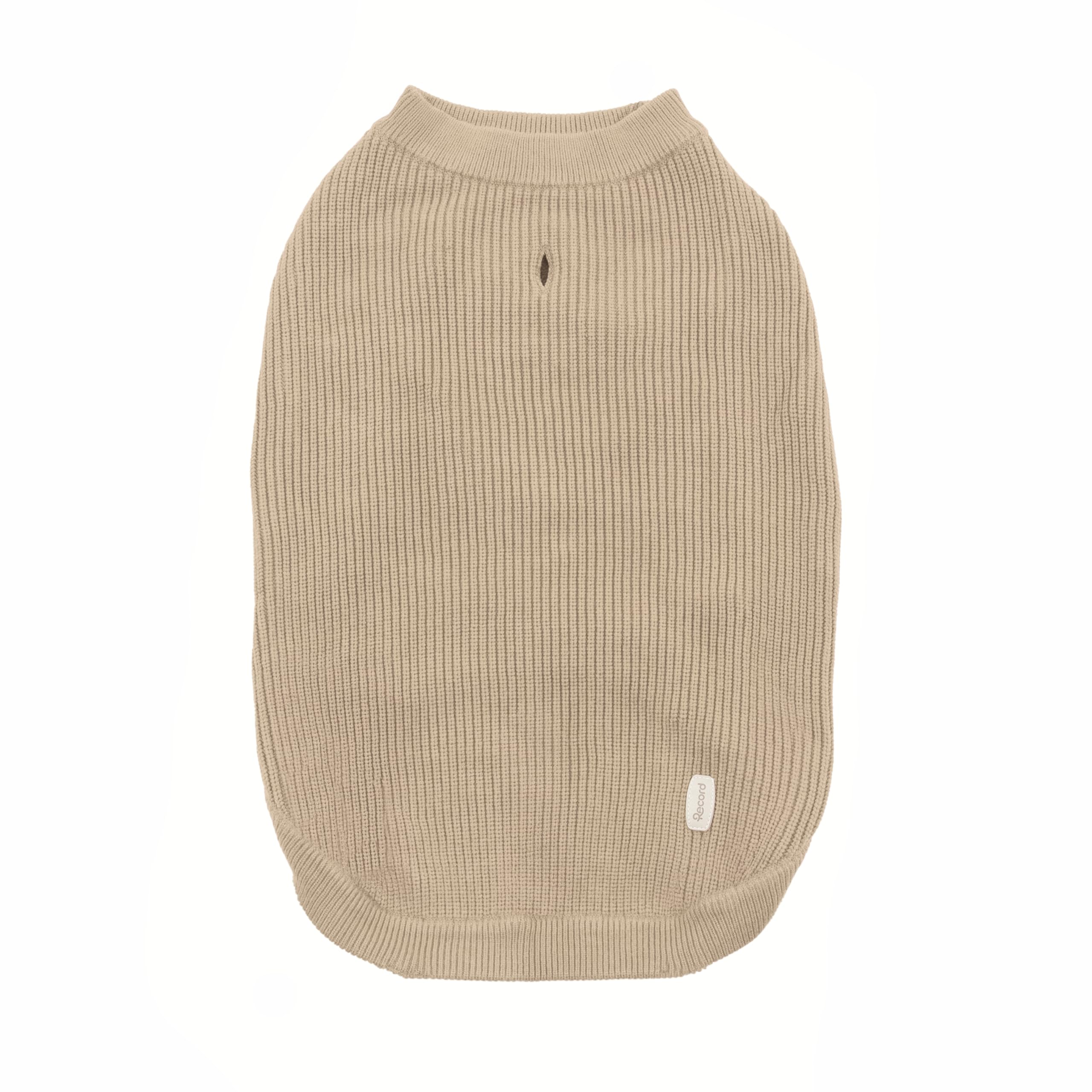 Record - Pull pour Chien Tie Dye, Trame épaisse avec Trou pour Laisse et Passants pour Pattes arrière. Longueur du Dos 55 cm. Chaud et Confortable, Parfait pour Les promenades Hivernales| Taupe 2XL