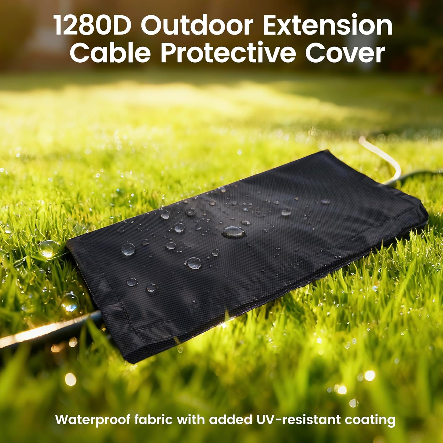 Not Plastic – 3 Pack Outdoor Extension Cord Safety Covers, 1280D Oxford Weatherproof Socket Protector with Touch Fastener, Waterproof Plug Connector Covers for Holiday Lights & Outdoor Use