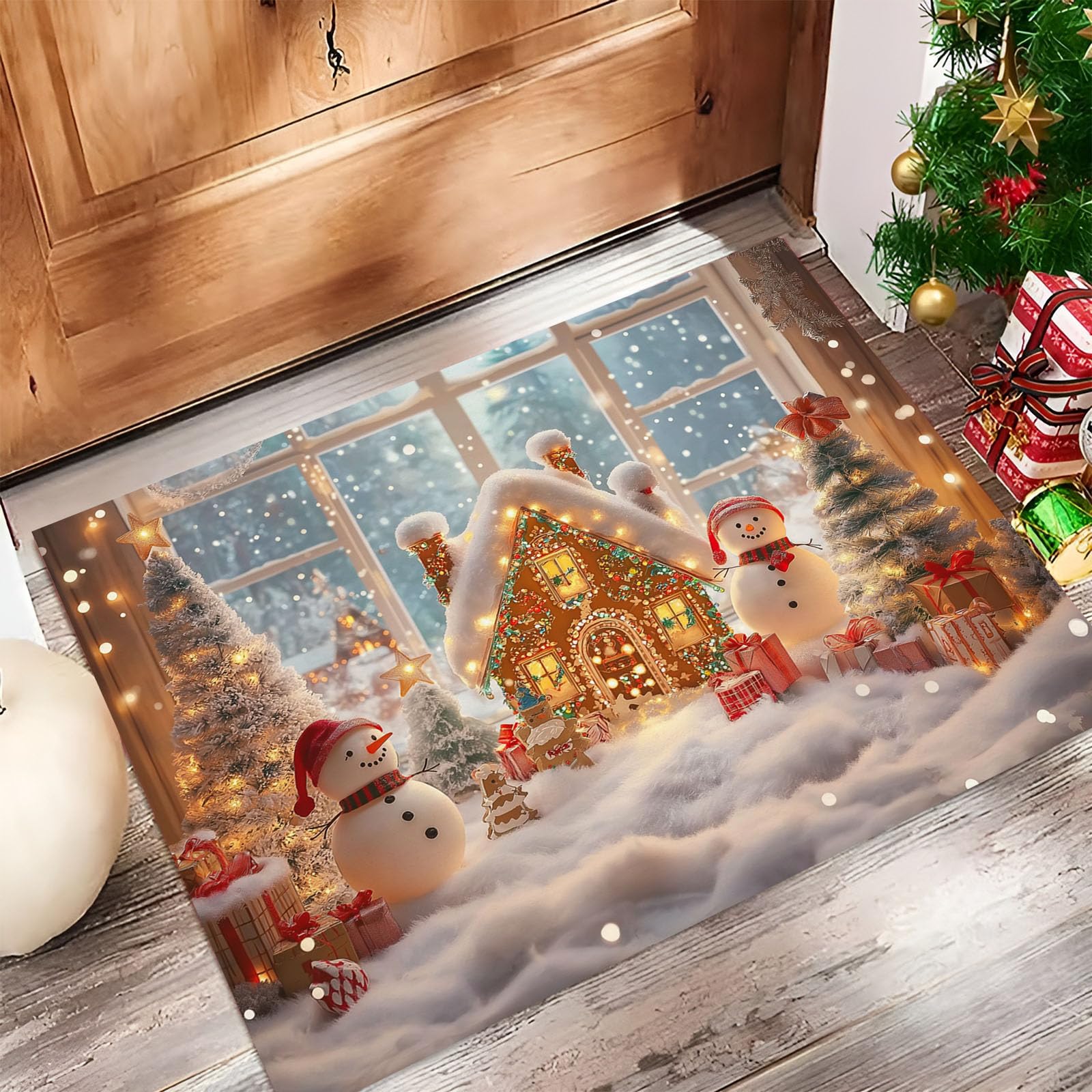 Paillasson de Noël grand format pour sublimer votre décoration d'entrée et cuisine
