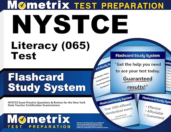 NYSTCE Literacy (065) Test Flashcard Study System: NYSTCE Exam Practice Questions & Review for the New York State Teacher Certification Examinations (Cards)