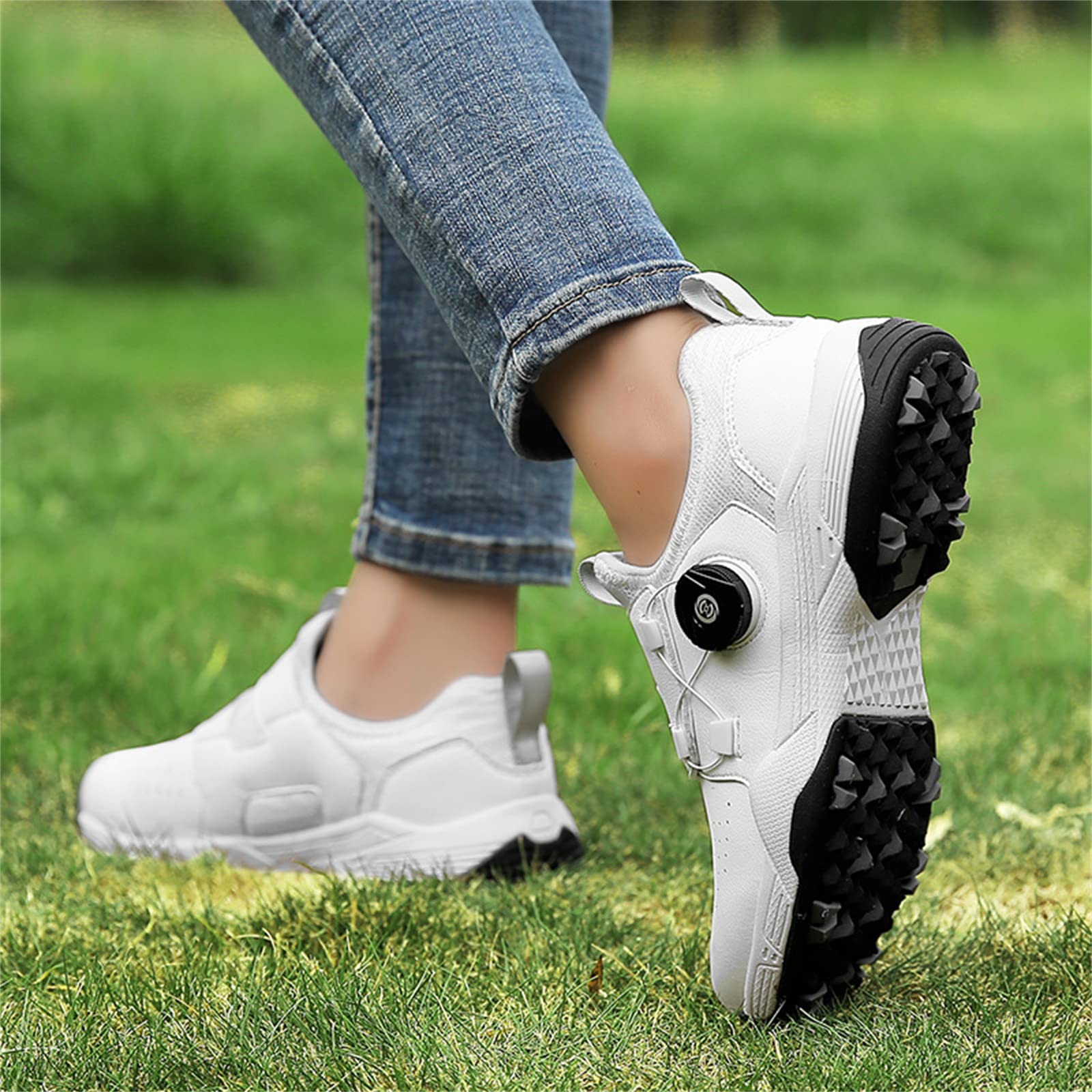 Scarpe da Golf da Donna Scarpe da Ginnastica da Viaggio Estive Senza Punte Girevoli A Rete Chiusa Traspiranti Leggere