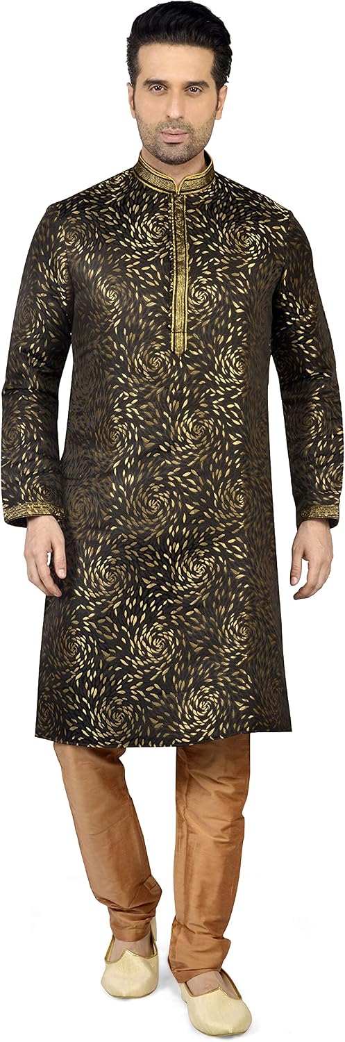 Tathastu Mens Silk Kurta Pyjama Set