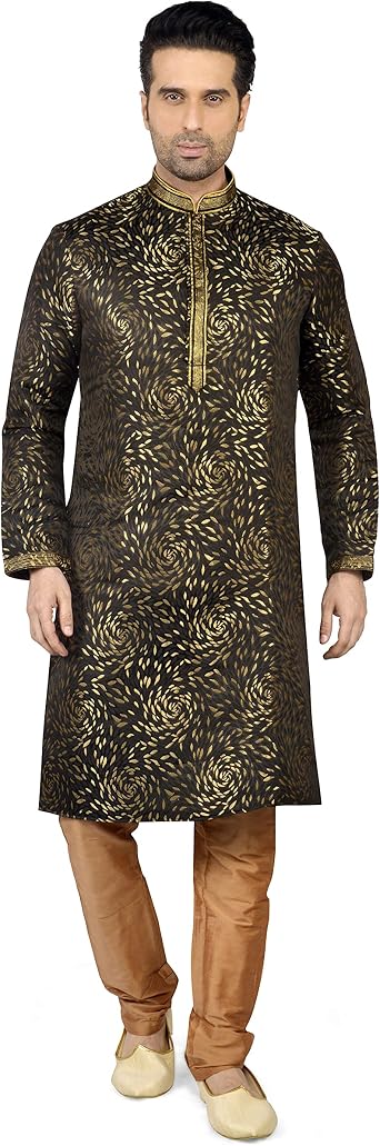 Tathastu Mens Silk Kurta Pyjama Set