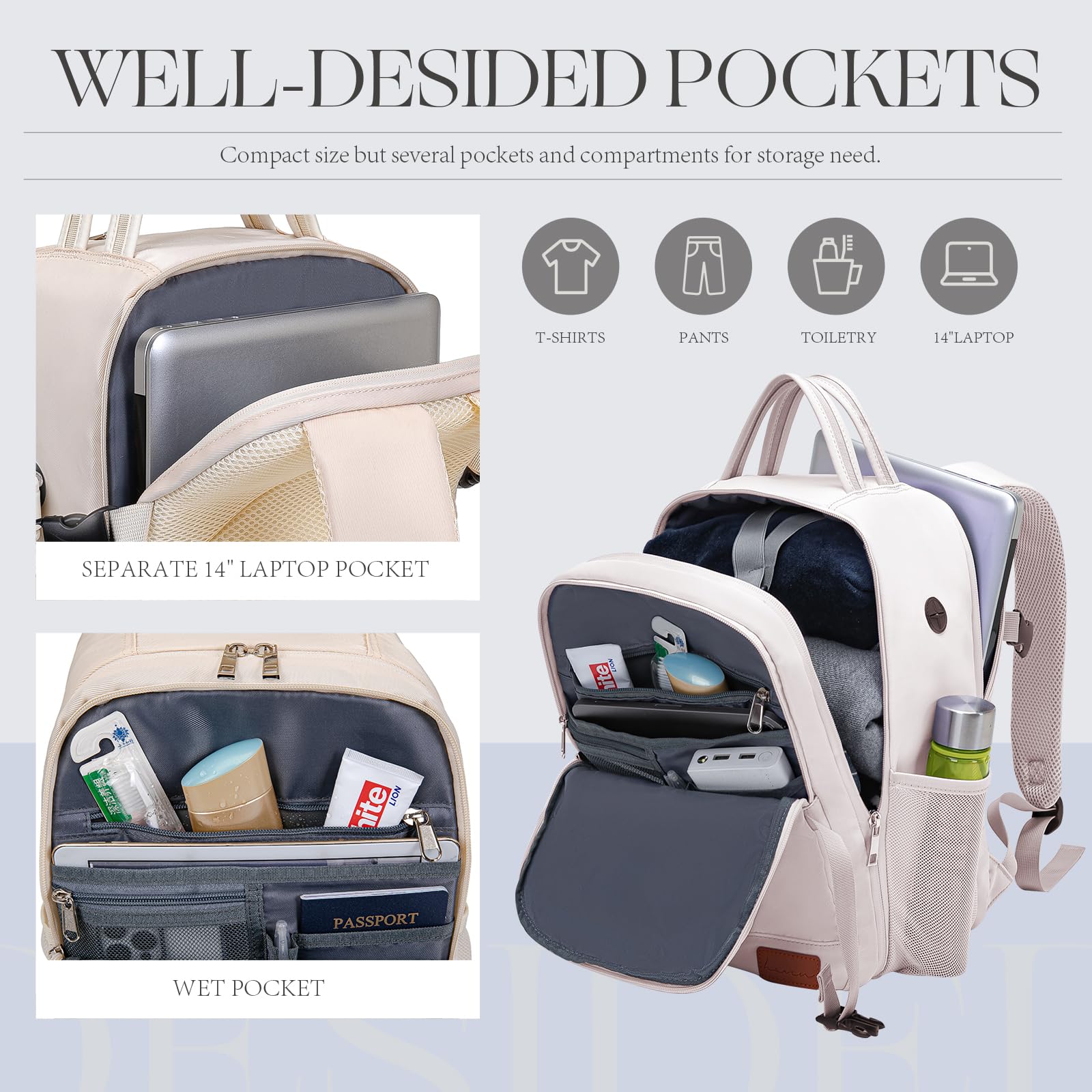 Zaino per Ryanair 40x20x25 Zaino da Viaggio Aereo Bagaglio a Mano Borsa Zaini da Viaggio Travel Bag Cabina per Easyjet Wizz