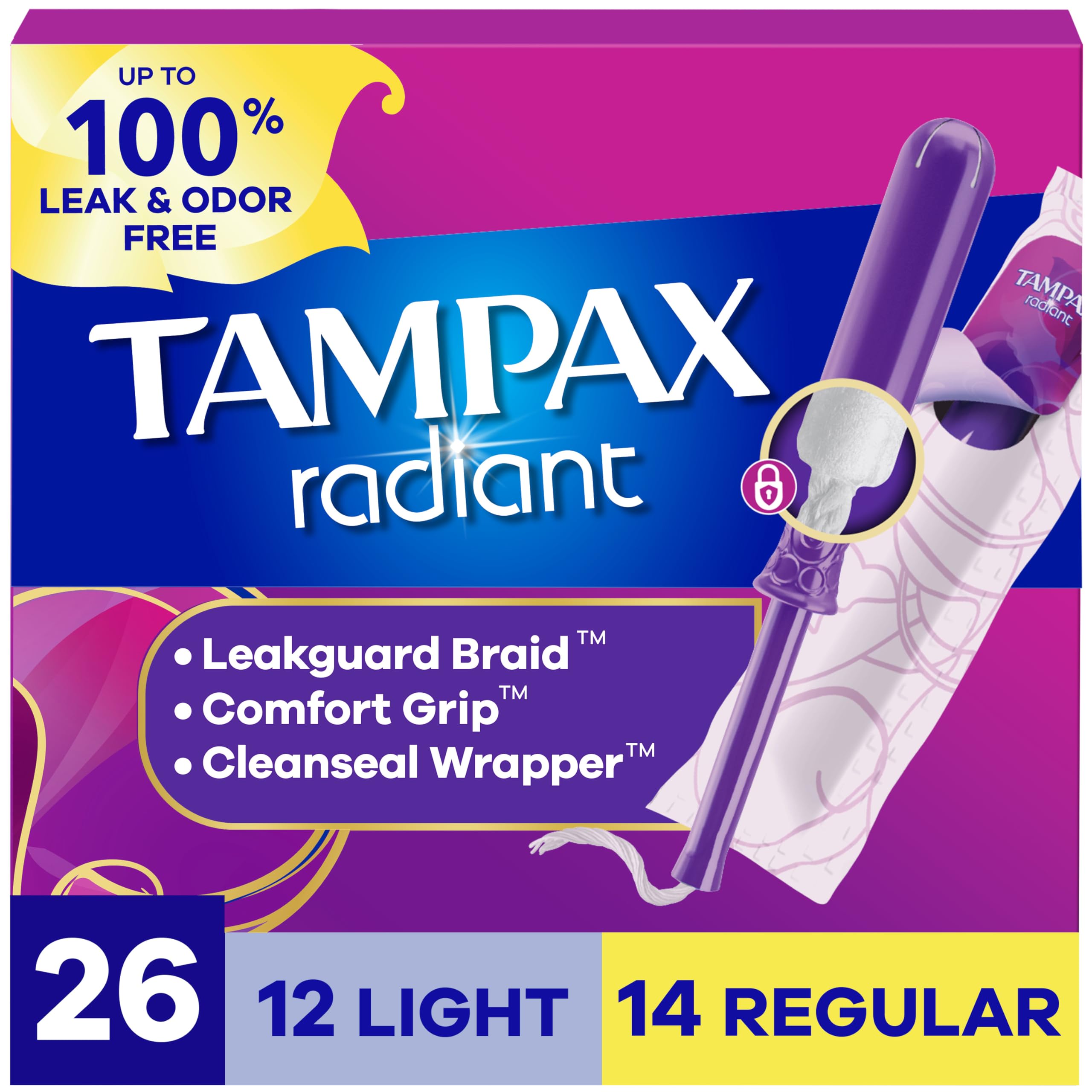 Tampax Radiant Tampons Multipack - feminine care | Mubboo