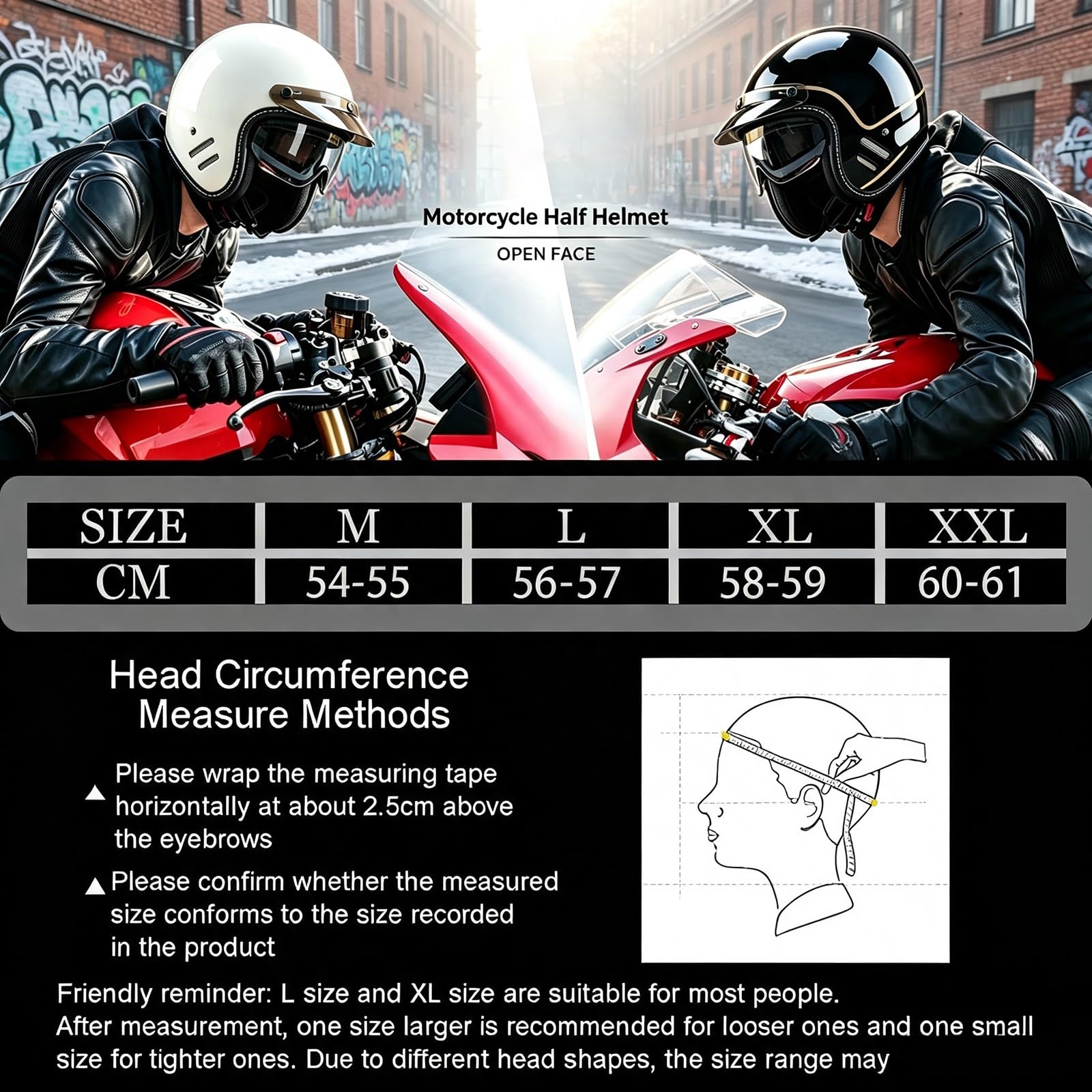 Kask Motocyklowy Otwarty Jet ECE 22.06 Rebel Retro Vintage z Blendą