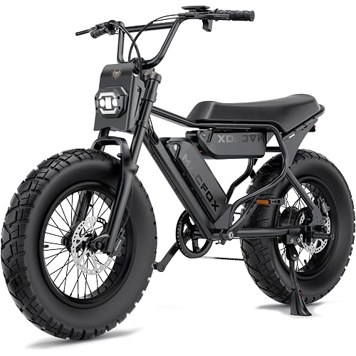 MACFOX X7 Electric Bike for Adults, 750W EBike with Hydraulic Brakes, 48V 13Ah Removable Battery 30 Mile Range, Upgraded 20x5.0 Rear Fat Tire for School/City/Town Commuting (UL2849 & Class-2)