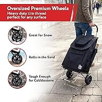 Vista 7 de dbest products - Carrito plegable de compras Trolley Dolly, Negro