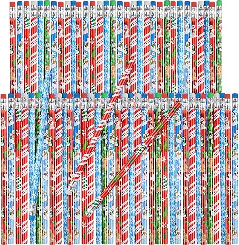 Rhode Island Novelty Surtido de lápices navideños de 7.5"